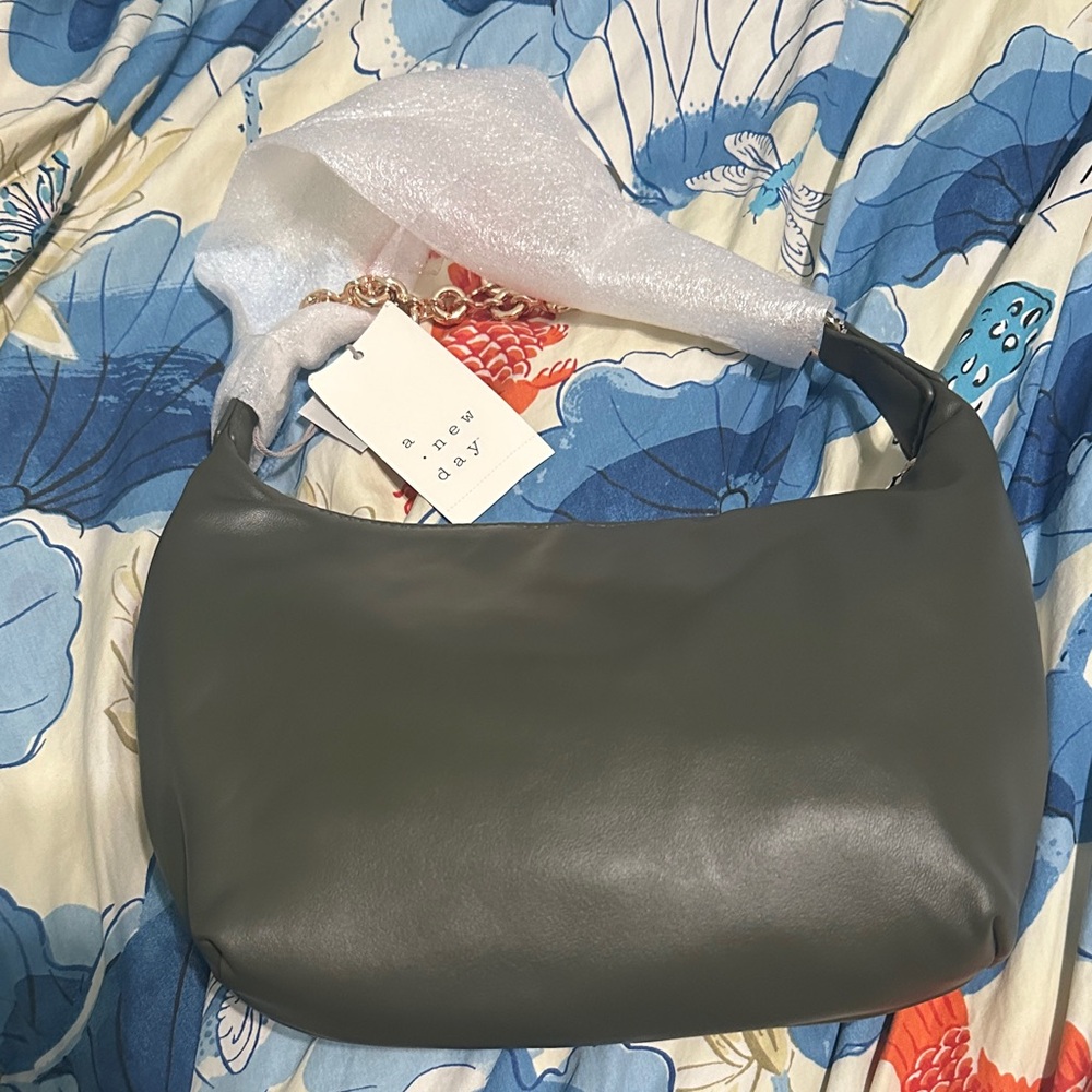 A New Day Women's Chic Gray Shoulder Bag